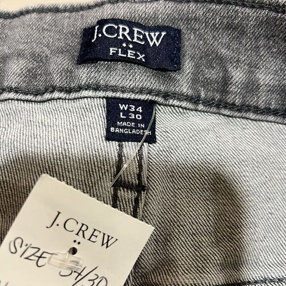 J. Crew Factory bg156 Straight-fit grey jean in signature flex - NWT 34/30 - Picture 8 of 13